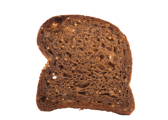 slice of organic buckwheat bread