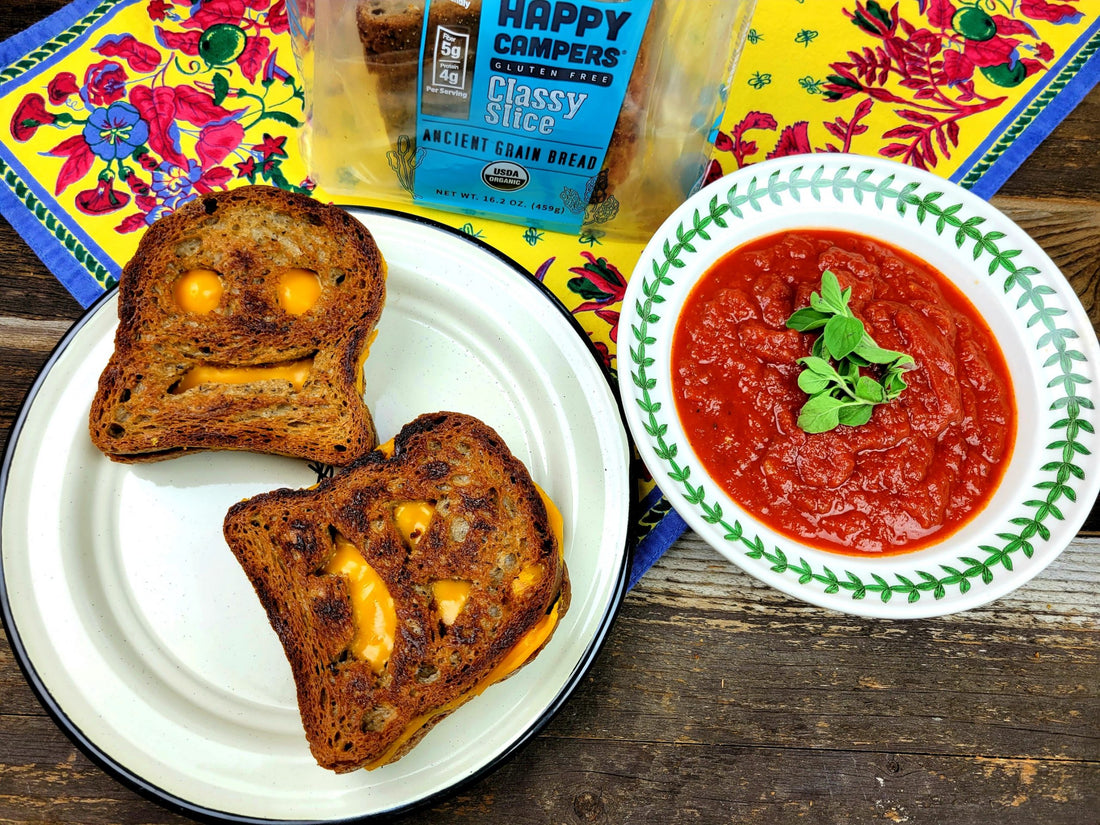 Spooky Grilled Cheeze and Tomato Soup